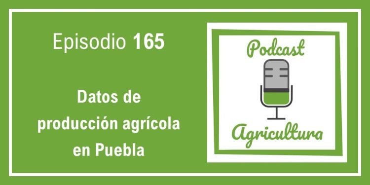 165 Datos de producción agrícola en Puebla