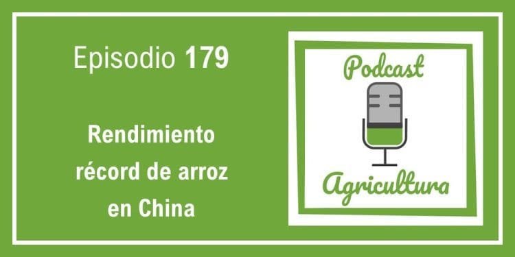 179 Rendimiento récord de arroz en China