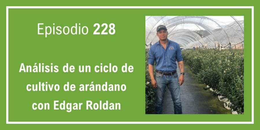 Episodio 228: Análisis de un ciclo de cultivo de arándano con Edgar Roldan